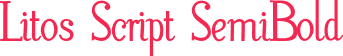 Litos Script SemiBold